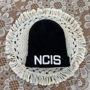 NCIS Naval Criminal Investigative Service Black Toboggan Knit Beanie Hat